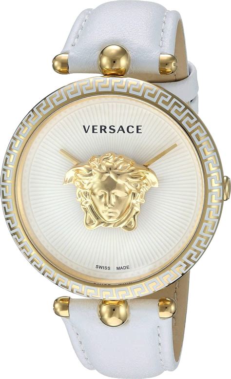 antique versace white gold women's watch hinged|Versace Gold Watch .